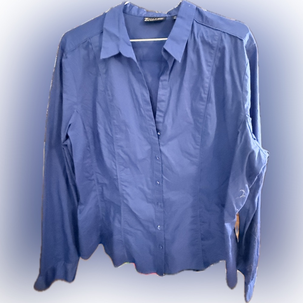 New York & Company Royal Blue Shirt